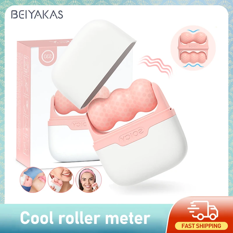 Face Ice Roller Puffiness - Rouleau de glace 2-en-1 Beiyakes pour