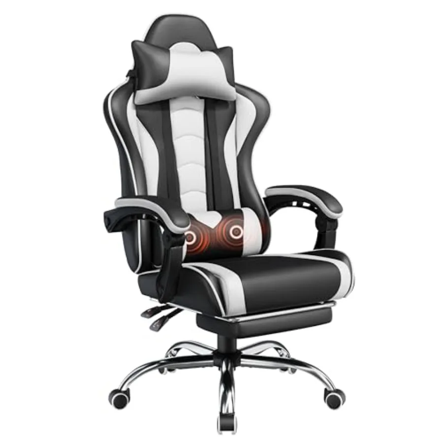 Massage - Chaise de jeu avec repose-pieds, fonction