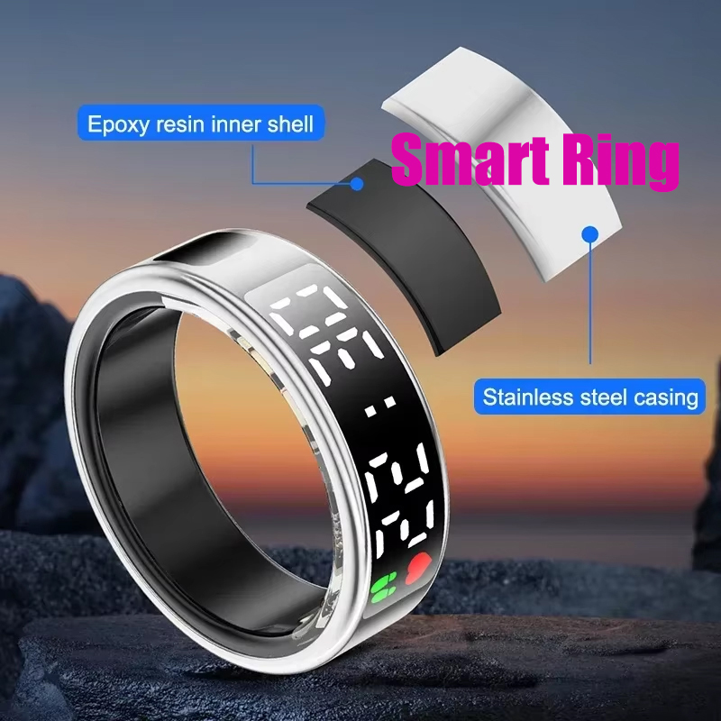 Health Monitors - Anneau intelligent de sommeil physique, écran