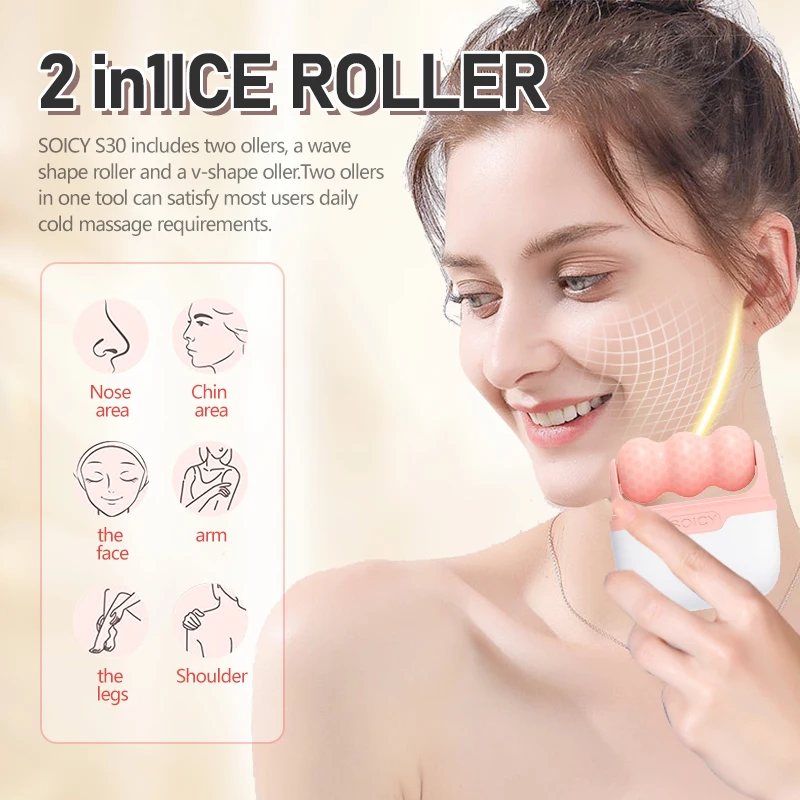Rouleau de glace 2-en-1 Beiyak - Face Ice Roller Puffiness avis et prix